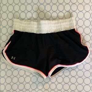 Under Armour Black and White Performance Athletic Shorts